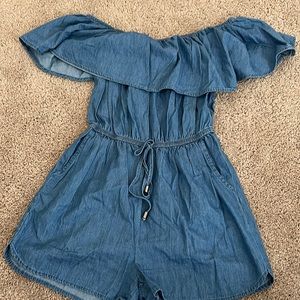 Denim Romper